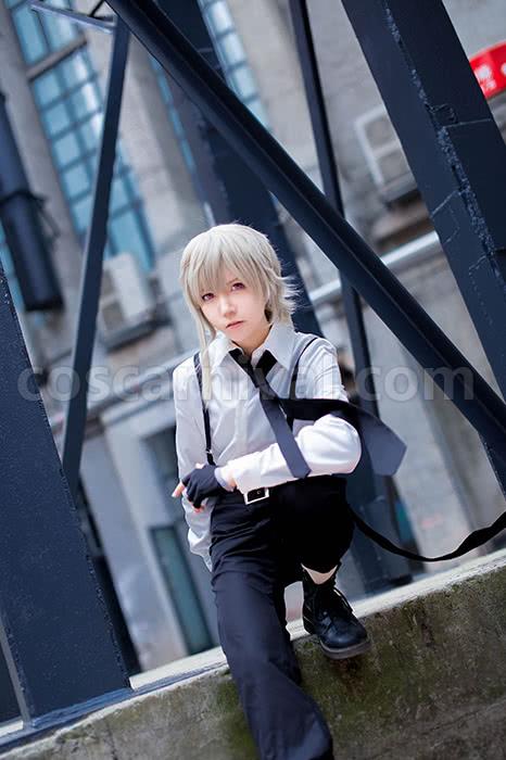Bungou Stray Dogs Atsushi Nakajima With White Shirt And Black Pants Custom Cosplay Costume