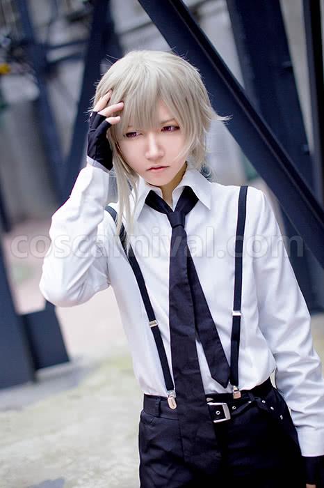Bungou Stray Dogs Atsushi Nakajima With White Shirt And Black Pants Custom Cosplay Costume