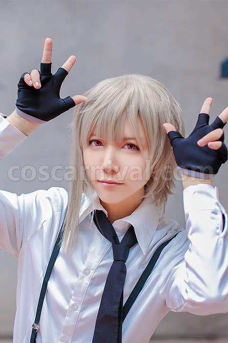 Bungou Stray Dogs Atsushi Nakajima With White Shirt And Black Pants Custom Cosplay Costume