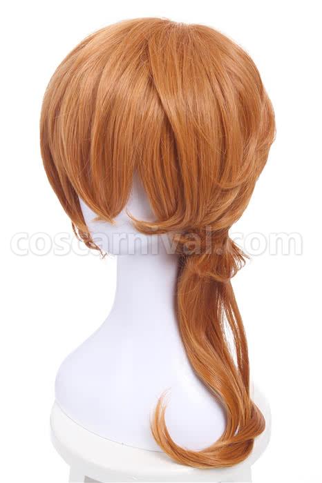 bungou stray dogs chuya nakahara short orange medium wavy wigs anime cosplay costumes