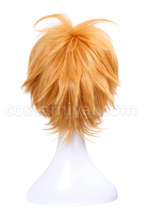 bungou stray dogs junichiro tanizaki orange brown short layered wigs anime cosplays