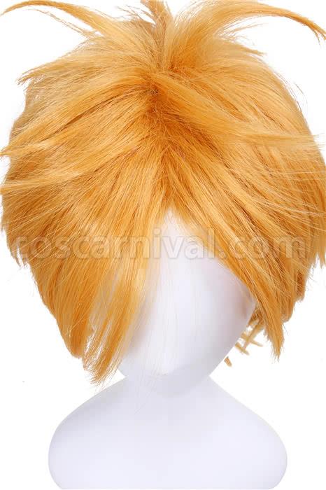 bungou stray dogs junichiro tanizaki orange brown short layered wigs anime cosplays