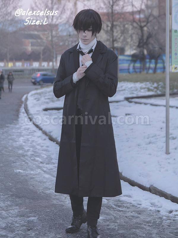 Bungou Stray Dogs 다자이 오사무 블랙 시대 복장 코스프레 의상
