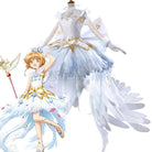 Cardcaptor Clear Card Sakura Sakura Kinomoto Ice Angel White Formal Dress Cosplay