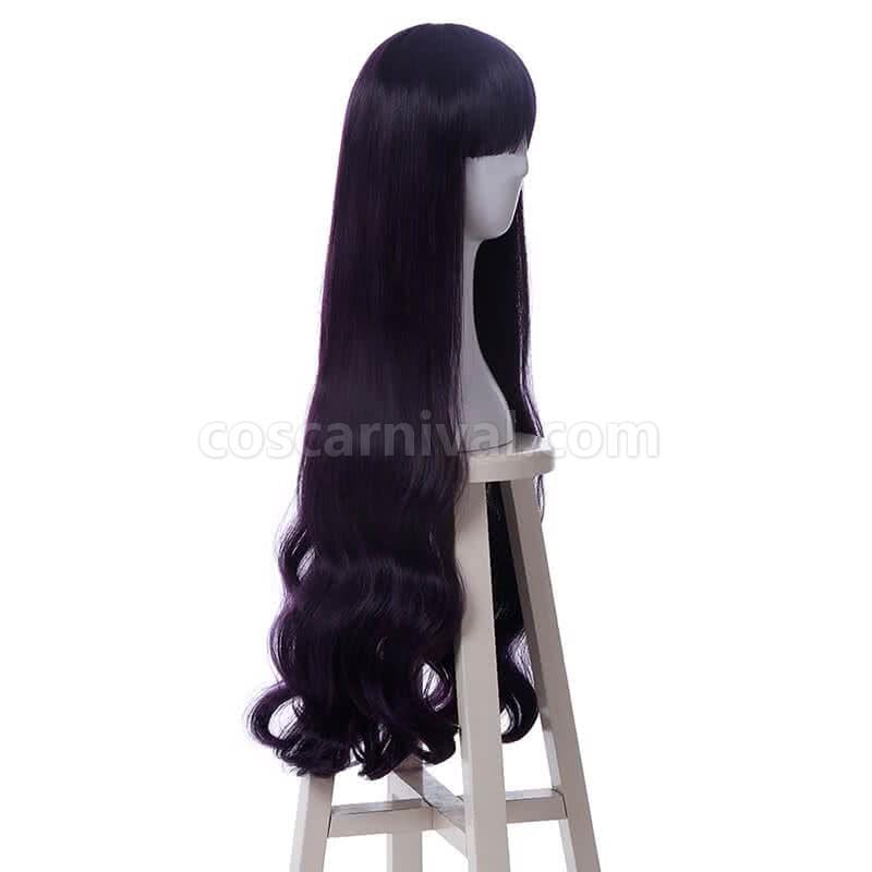 cardcaptor sakura clear card hen tomoyo daidouji wigs long curly deep purple woman wigs cosplay costumes