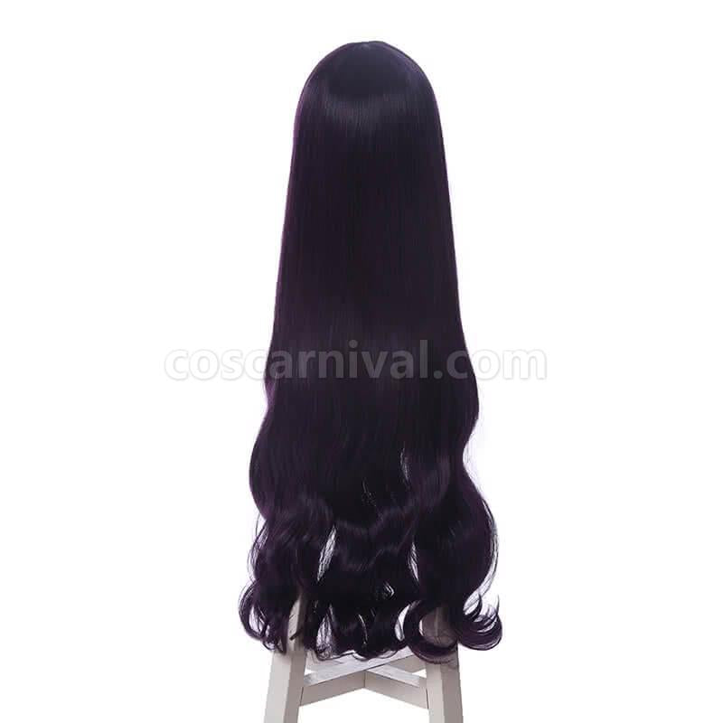 cardcaptor sakura clear card hen tomoyo daidouji wigs long curly deep purple woman wigs cosplay costumes