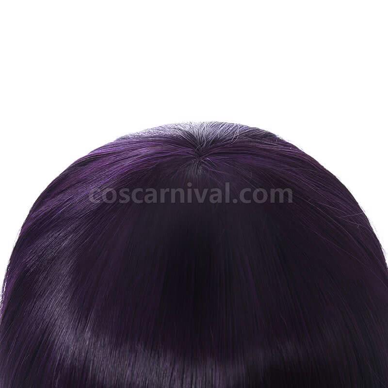 cardcaptor sakura clear card hen tomoyo daidouji wigs long curly deep purple woman wigs cosplay costumes