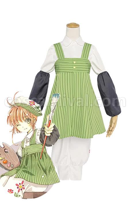 Cardcaptor Sakura Sakura Kinomoto Painter Green Costumes