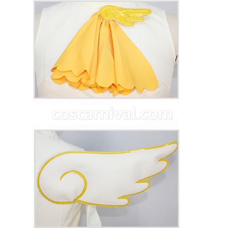 Cardcaptor Sakura Sakura Kinomoto Shapeshift Yellow Dress Cosplay Costume