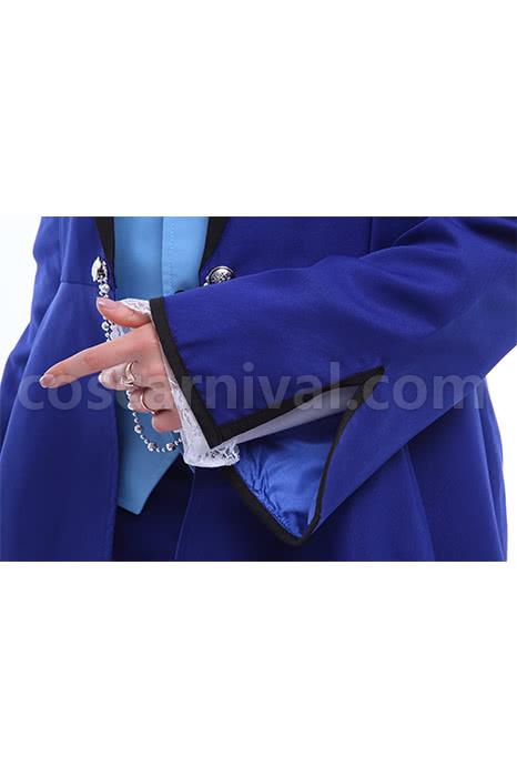 Ciel Phantomhive blue uniform with special design Custom Cosplay Costume