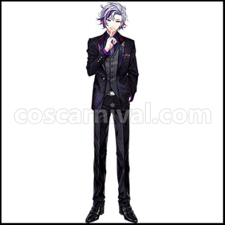 [Nijisanji Costume] Nijisanji VTuber Fuwa Minato Suit Cosplay Costume coscarnival - Front View