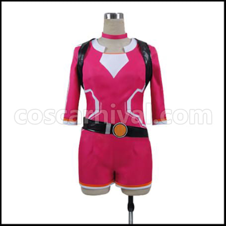 Pok¨¦mon GO Female Beginner Pink Cosplay Costume coscarnival - Front View