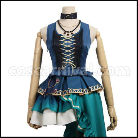 BanG Dream! Minato Yukina Roselia 5th Single Opera of the Wasteland Cosplay Costume coscarnival - Collar Design