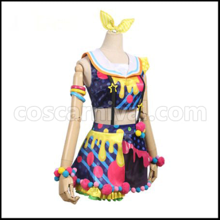BanG Dream! Poppin¡¯Party New Costumes Yamabuki Saaya (Yamabuki Saaya) Cosplay Costume coscarnival - Back View