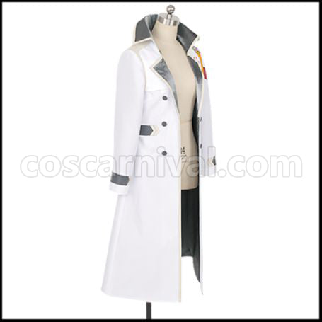 DARLING in the FRANXX CODE:002 Zero Two Cosplay Costume with Coat and Hat coscarnival - Back View