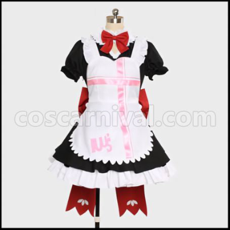 Love Live! Maid Mogu Mogu Love in Approach! Honoka Kosaka Cosplay Costume coscarnival - Front View