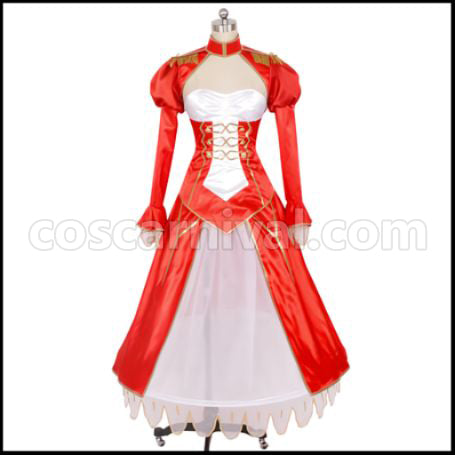 [Fate/Grand Order Costume] Fate/Grand Order Nero Claudius (Red Saber) Cosplay Costume coscarnival - Front View