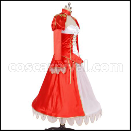 [Fate/Grand Order Costume] Fate/Grand Order Nero Claudius (Red Saber) Cosplay Costume coscarnival - Back View