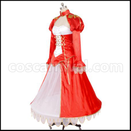 [Fate/Grand Order Costume] Fate/Grand Order Nero Claudius (Red Saber) Cosplay Costume coscarnival - Side Profile