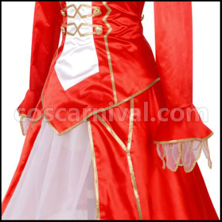 [Fate/Grand Order Costume] Fate/Grand Order Nero Claudius (Red Saber) Cosplay Costume coscarnival - Cuff Style
