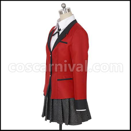 Kakegurui Yumeko Jabami Cosplay Costume Coscarnival - Side Profile