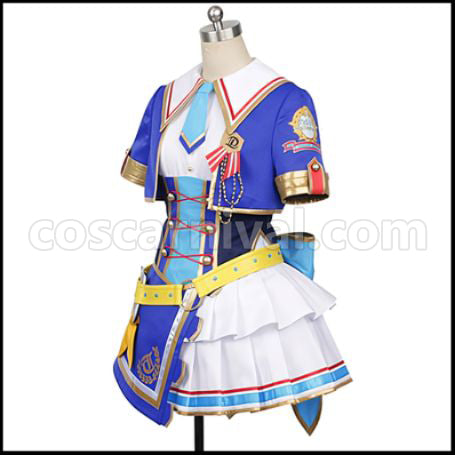 Uma Musume Pretty Derby Special Week 3rd Live Outfit Glorious Azure Cosplay Costume coscarnival - Side Profile