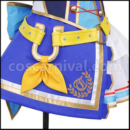 Uma Musume Pretty Derby Special Week 3rd Live Outfit Glorious Azure Cosplay Costume coscarnival - Cuff Style