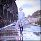 SINoALICE Justice Snow White Cosplay Costume Version 1 coscarnival - Detail Close-up