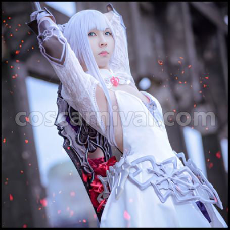 SINoALICE Justice Snow White Cosplay Costume Version 1 coscarnival - Material Texture