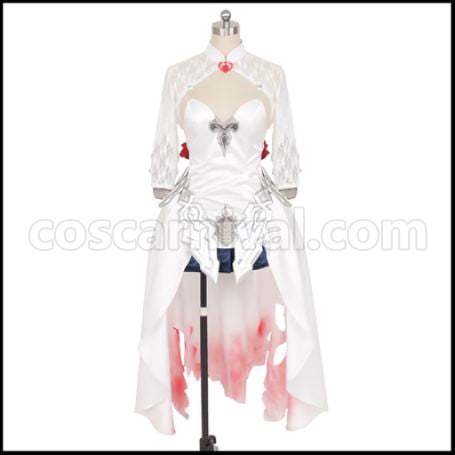 SINoALICE Justice Snow White Cosplay Costume Version 1 coscarnival - Color and Pattern