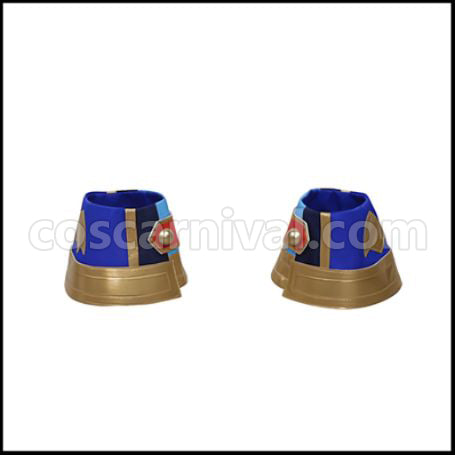 Uma Musume Pretty Derby Special Week 3rd Live Outfit Glorious Azure Cosplay Costume coscarnival - Hem Detail