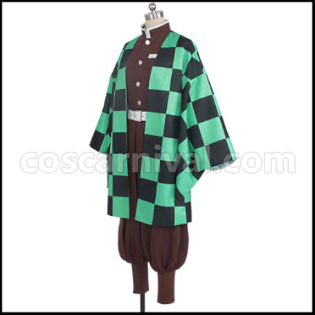 Demon Slayer: Kimetsu no Yaiba Anime Edition Tanjiro Kamado Cosplay Costume coscarnival - Side Profile