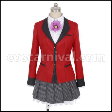 Kakegurui Yumemi Yumemite Cosplay Costume Coscarnival - Front View