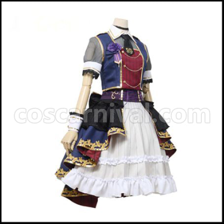 BanG Dream! 7th-LIVE Roselia Minato Yukina (Minato Yukina) Cosplay Costume coscarnival - Back View