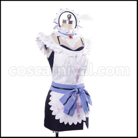 Love Live! Maid Mogu Mogu Love in Approach! Umi Sonoda Cosplay Costume coscarnival - Hem Detail