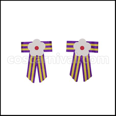 Uma Musume Pretty Derby Nishino Flower Battle Outfit Cosplay Costume coscarnival - Material Texture