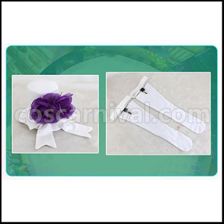 The Wizard's Promise Mahoyaku North Country White First Anniversary Cosplay Costume coscarnival - Side Profile