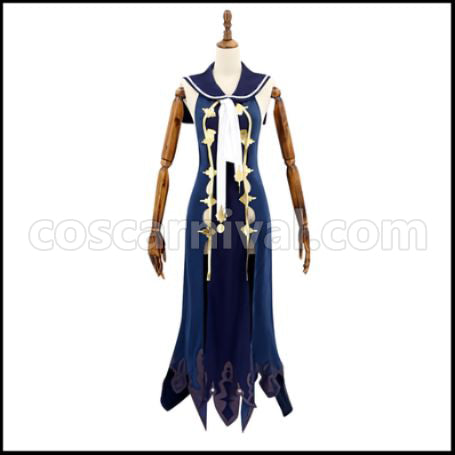 SINoALICE Sorrow Mermaid Princess Cosplay Costume coscarnival - Front View
