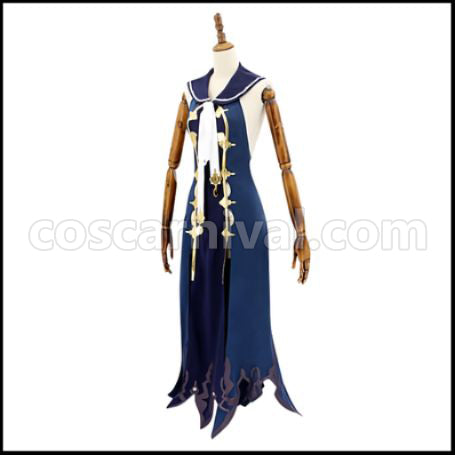 SINoALICE Sorrow Mermaid Princess Cosplay Costume coscarnival - Back View