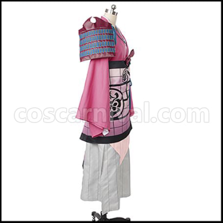 Touken Ranbu Uchigatana Swordsman Souza Samonji Cosplay Costume coscarnival - Back View
