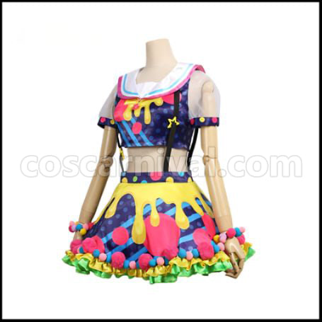 BanG Dream! Poppin¡¯Party New Costumes Ushigome Rimi (Ushigome Rimi) Cosplay Costume coscarnival - Back View