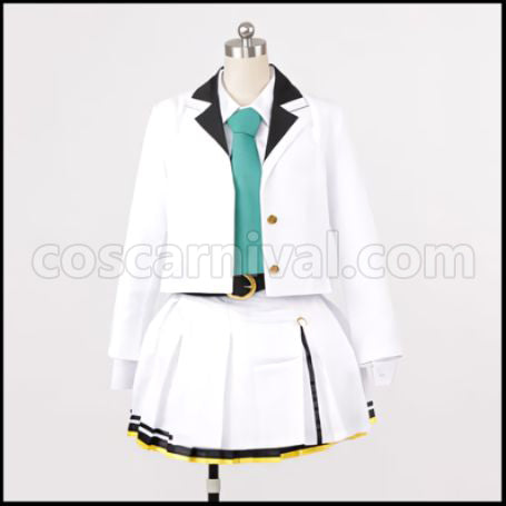 Tsukiuta. Goddess Candidate Seleas June Terase Yuno Uniform Cosplay Costume coscarnival - Front View