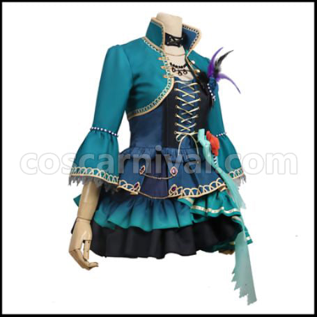BanG Dream! Imai Lisa Roselia 5th Single Opera of the Wasteland Cosplay Costume coscarnival - Back View