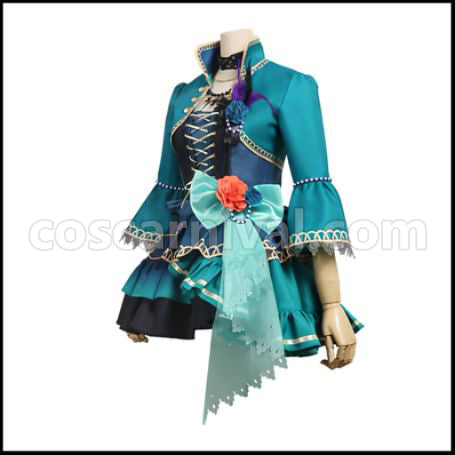 BanG Dream! Imai Lisa Roselia 5th Single Opera of the Wasteland Cosplay Costume coscarnival - Side Profile