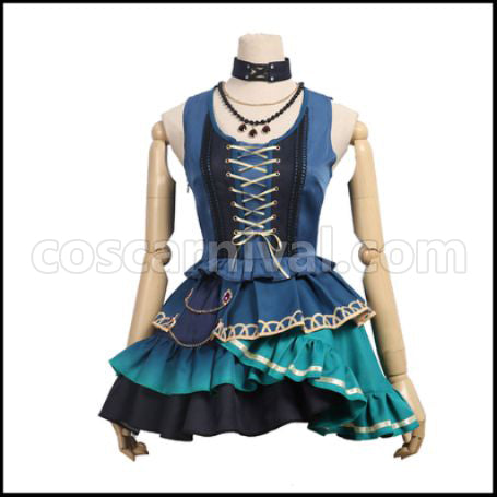 BanG Dream! Imai Lisa Roselia 5th Single Opera of the Wasteland Cosplay Costume coscarnival - Collar Design