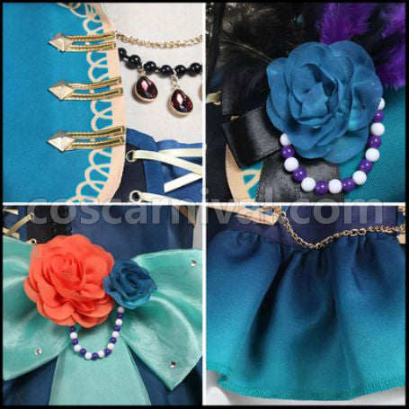 BanG Dream! Imai Lisa Roselia 5th Single Opera of the Wasteland Cosplay Costume coscarnival - Cuff Style