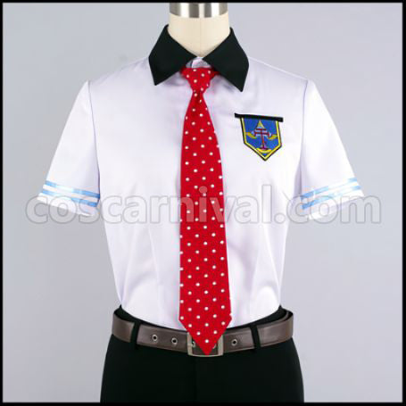 Free! Rei Ryuugazaki Summer Uniform Cosplay Costume coscarnival - Back View