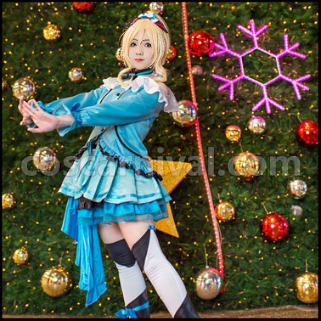 Love Live! Season 2 Episode 12/13 Insert Song KiRa-KiRa Sensation Happy maker Eri Ayase Cosplay Costume coscarnival - Back View