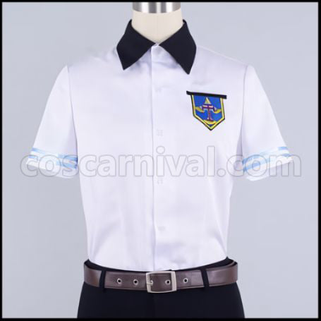 Free! Rei Ryuugazaki Summer Uniform Cosplay Costume coscarnival - Side Profile