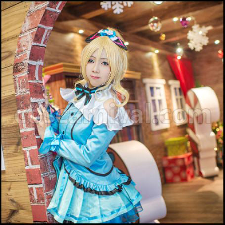Love Live! Season 2 Episode 12/13 Insert Song KiRa-KiRa Sensation Happy maker Eri Ayase Cosplay Costume coscarnival - Side Profile